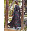Off Shoulder Green Maxi Dress: Viscose Flared Sleeve